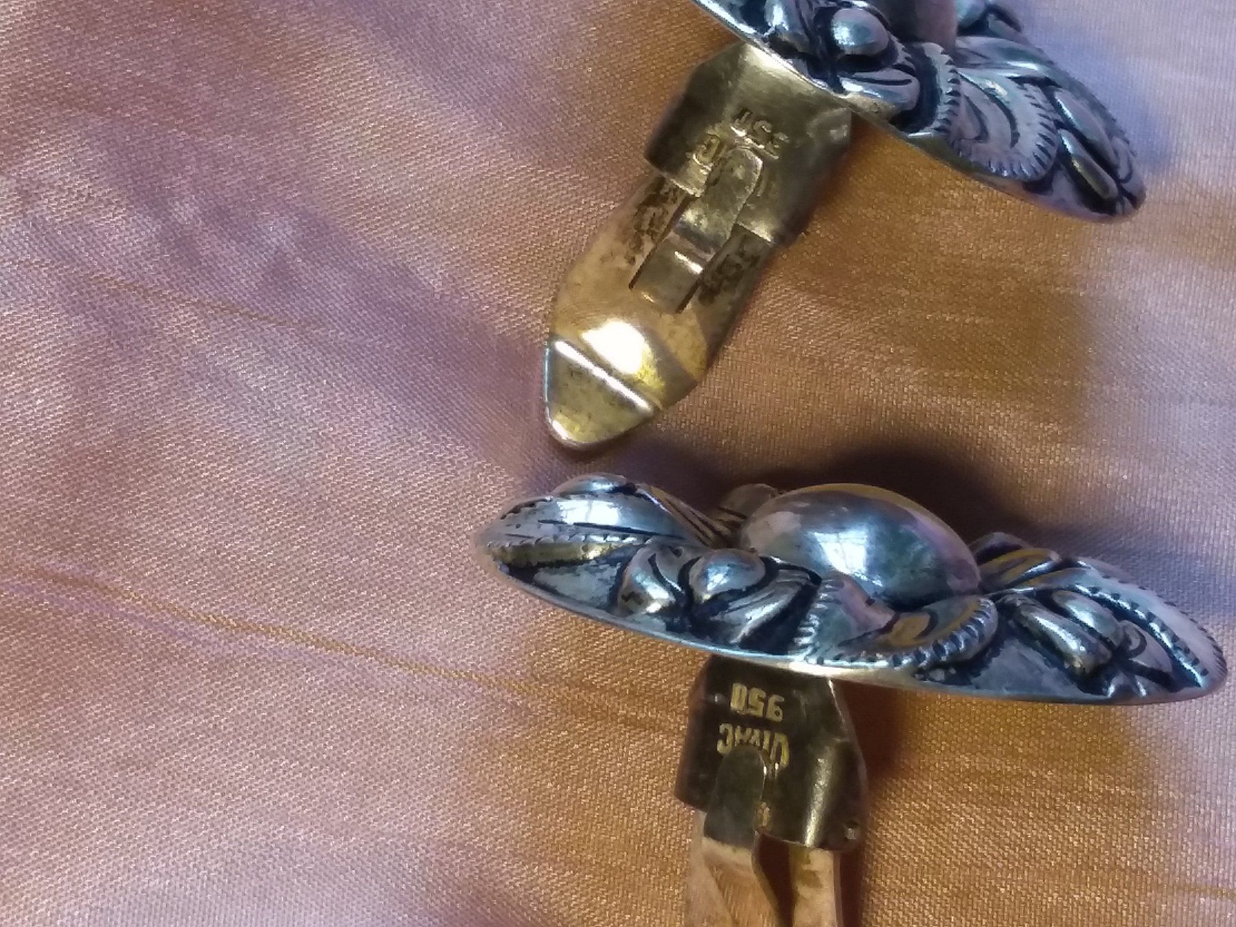Orecchini pendenti & Orecchini a lobo: Vintage TOP Silber VIVAC 950 Ohrclips PERU – Usato da Zürich venduto da helsan 5
