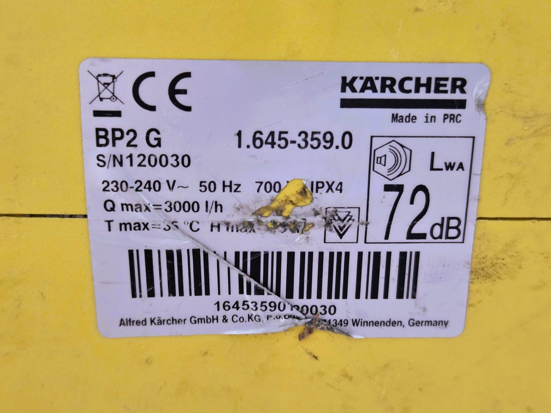 Kärcher Pompe & Parti di ricambio: KÄRCHER WASSERPUMPE / PUMPE – Usato da Brüttisellen venduto da Nighttrain 5