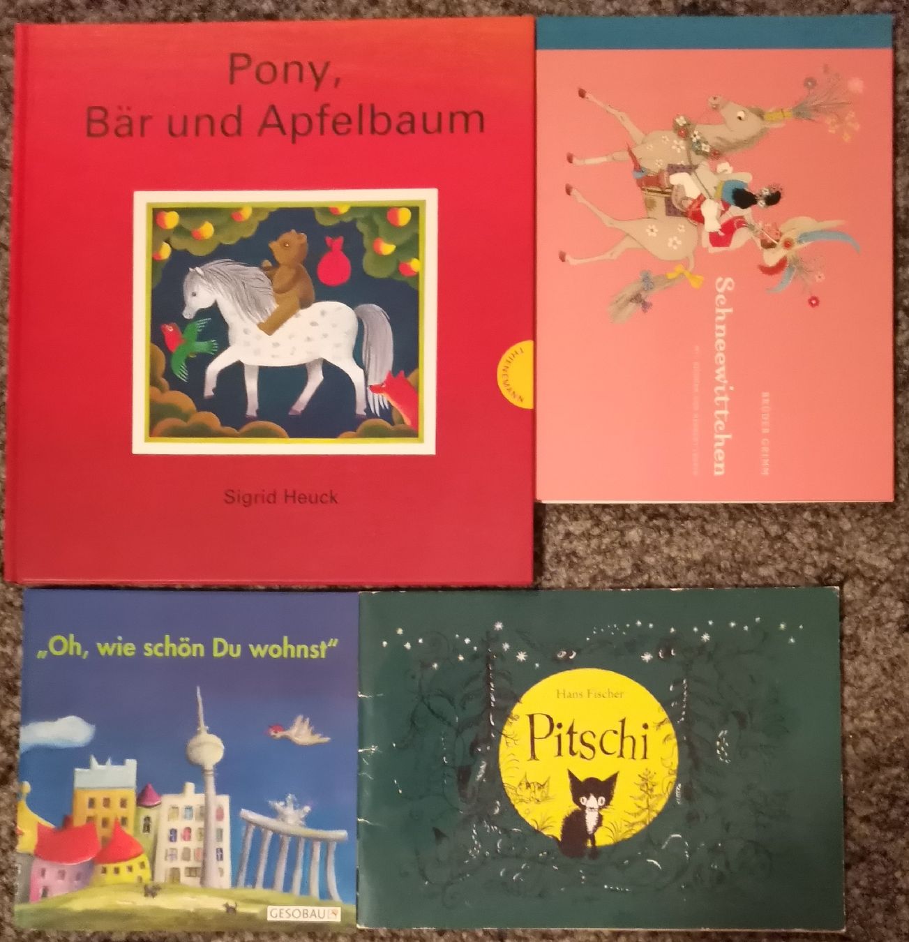 Libri: 4x Kinderbücher im Set: Pony, Pitschi, Schneewittchen – Usato da Bottighofen venduto da andax