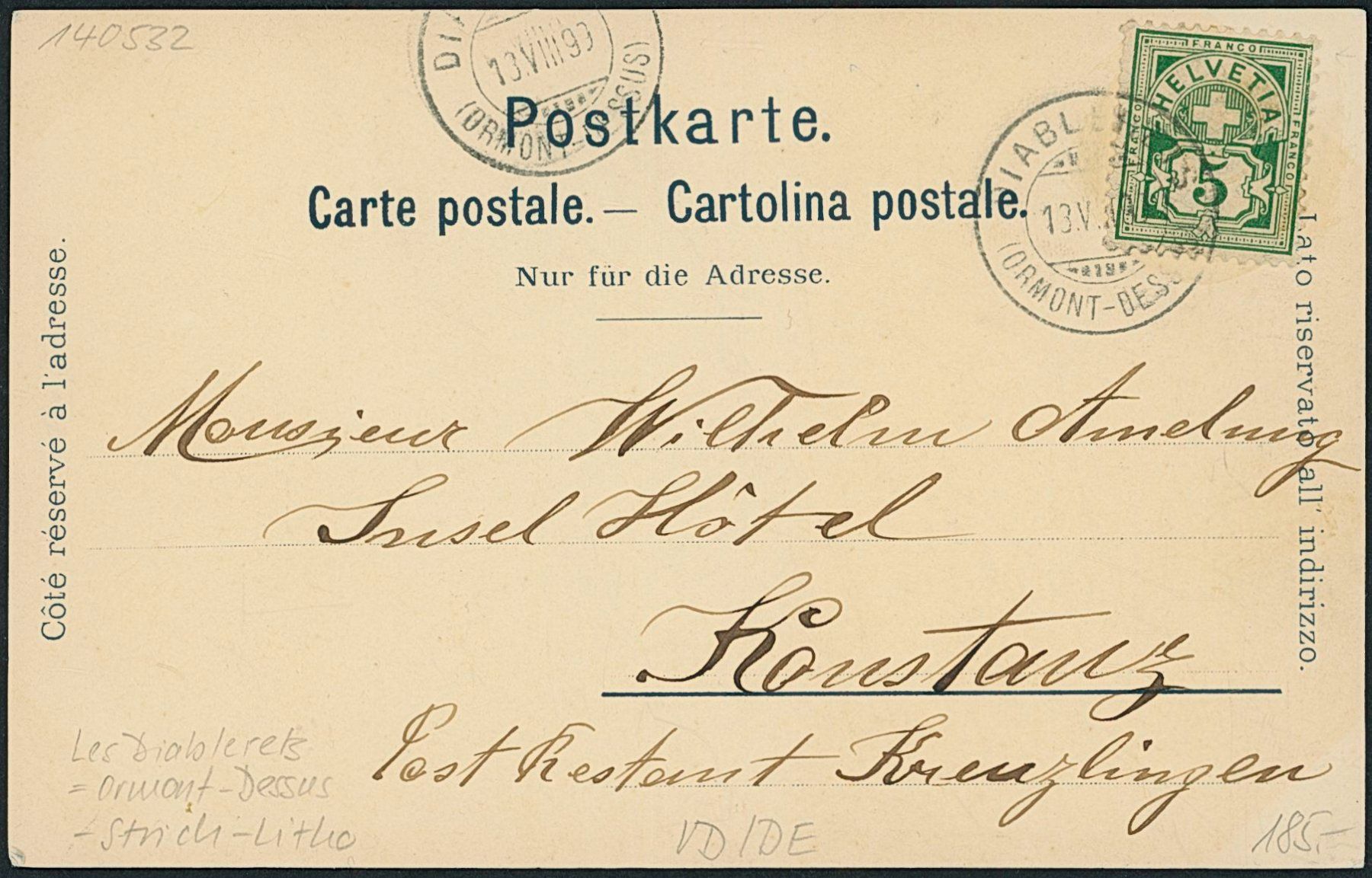 Cartes postales: VD Les Diablerets - Litho – D'occasion à Schindellegi par dolpitz 1
