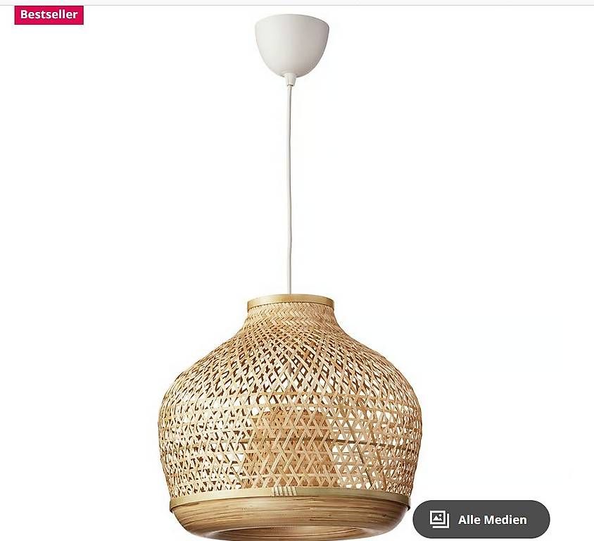 Ikea Lampade: Lampe Bambus Misterhult – Usato da Aesch BL venduto da 2fast4you 2