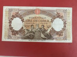 Banknote 10'000 Lire - 22.02.1958 wie auf Bild