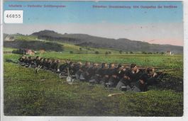 Infanterie - Verdeckter Schützengraben - Grenzbesetzung 1914