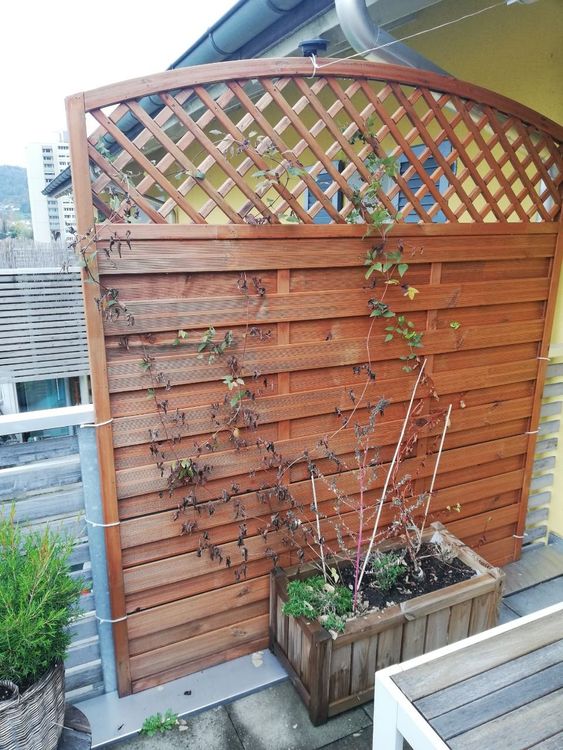 Holzwand / Sichtwand Garten oder Balkon Kaufen auf Ricardo