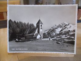 Alte Kirche von Fellers Falera 1941  Postkarte  2