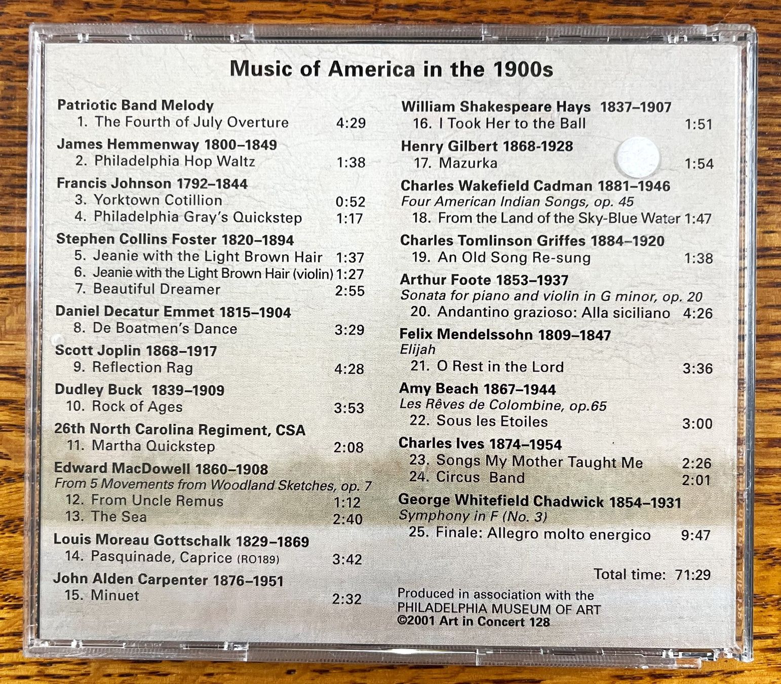 CD: Music, Philadelphia & Thomas Eakins CD – Usato da Oftringen venduto da Vucki 1