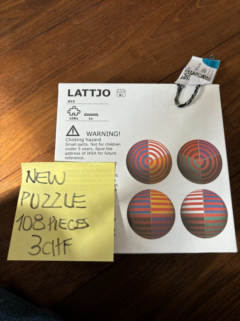 Puzzles: NEU Lattjo Puzzle 108 Stuck – Neu und originalverpackt aus Schönenbuch von ver_58wg