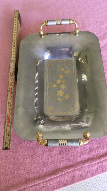 Griglia In Acciaio Inox 60x40cm - Griglia Sana Con Scanalature Grasso, Manici Neri - Foto 2