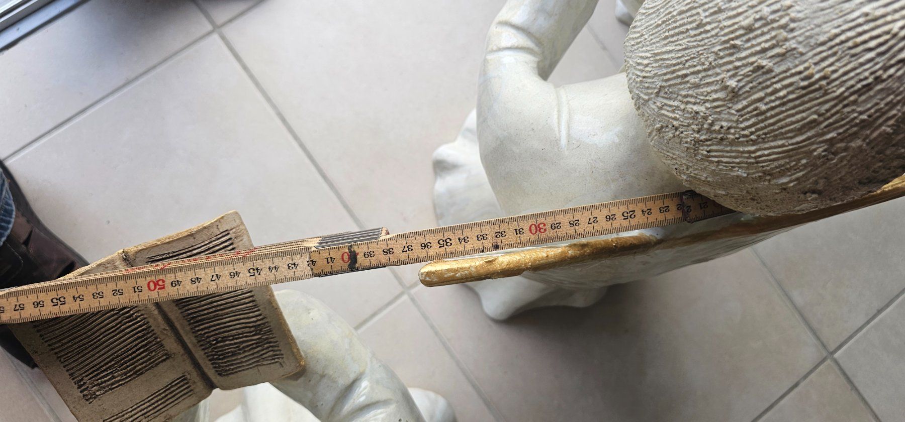 Statuette: 3 grosse handgefertigte Weihnachtsengel – Usato da Oeschgen venduto da HASD 7