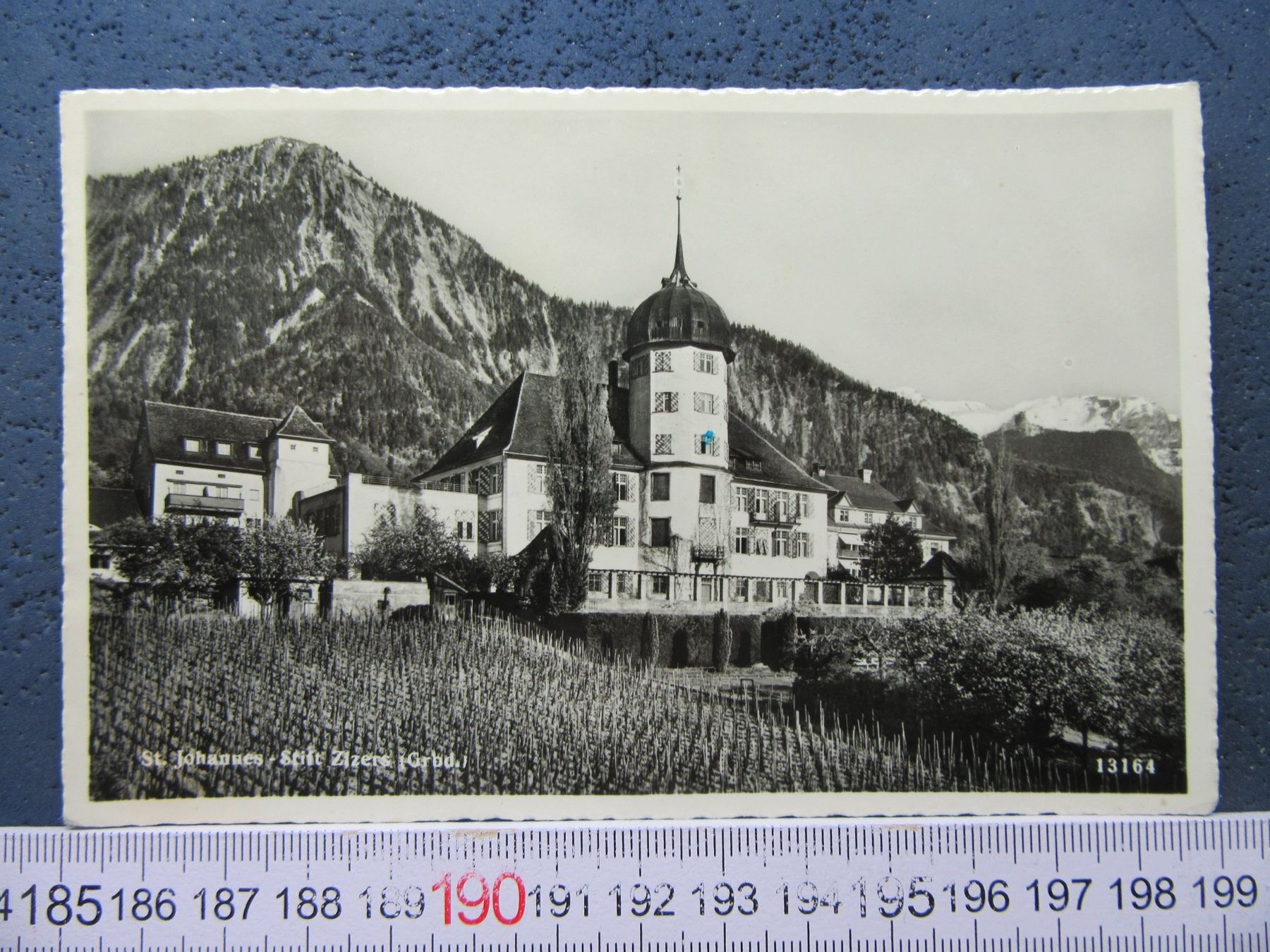 Cartoline postali: ST.JOHANNES  STIFT ZIZERS GR AK 1955 – Usato da Ettingen venduto da Hausi4711