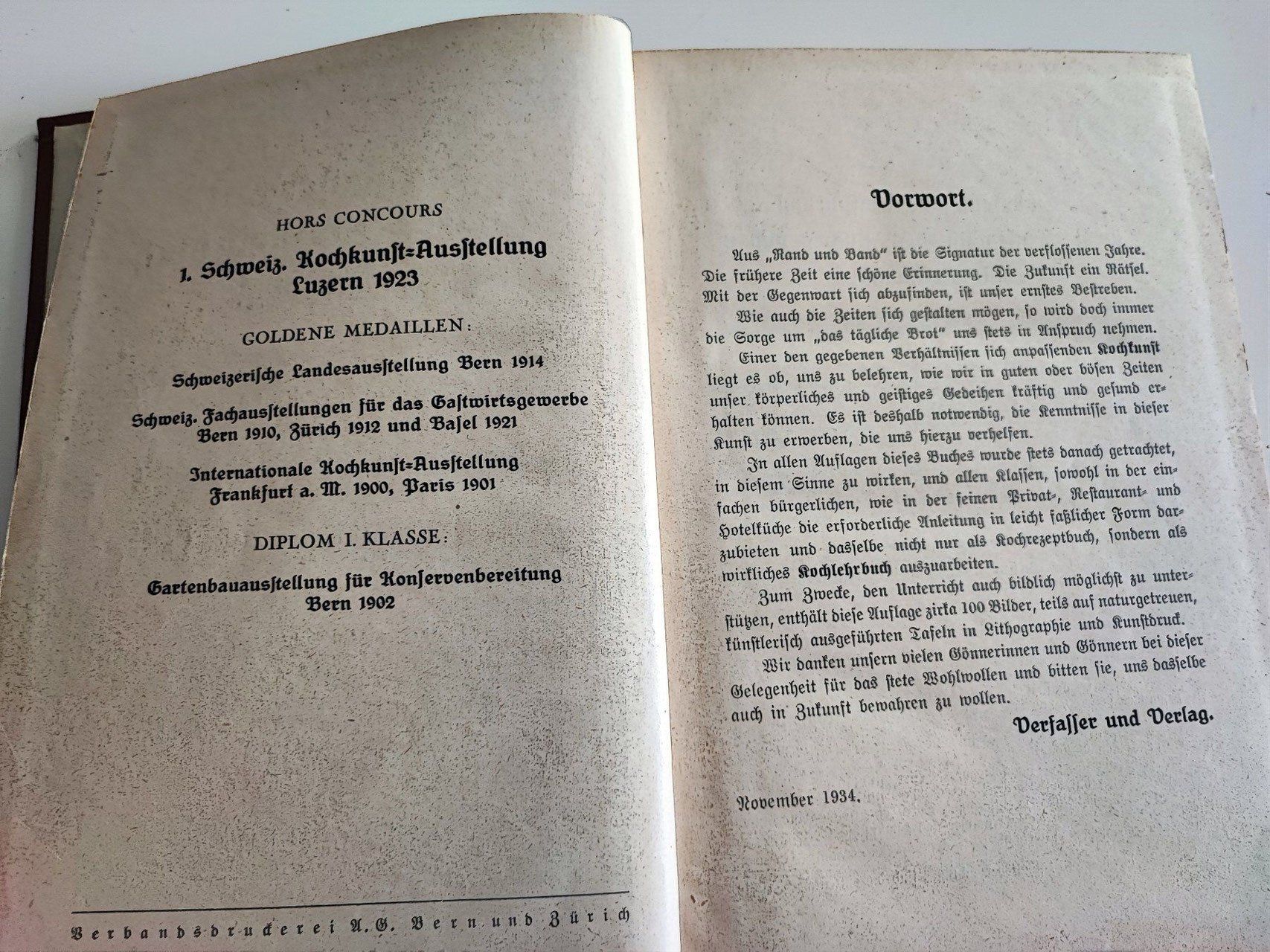 Libri: Buchhofer's Schweizer Kochlehrbuch 1934 – Usato da Bern venduto da Grindelwaldaus 3