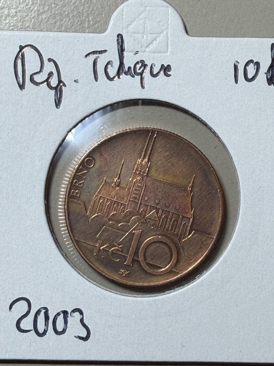 Alle Münzen: République Tchèque - 10 couronnes - 2003 – Gebraucht aus Payerne von Mike1682