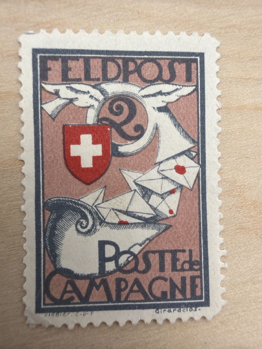 Tutti i francobolli: Briefmarke Feldpost mit Schweizer Kreuz 2 Rappen – Usato da Lengnau AG venduto da sabeti