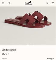 Hermès Oran rouge H num 40