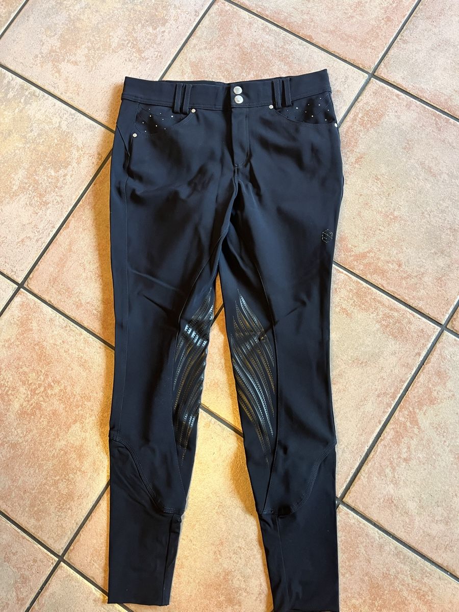 Samshield Pantalons: Pantalon d’équitation samshield x Swarovski  – D'occasion à Morrens VD par che_2lrg