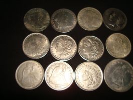 12 VERSCHIEDENE USA REPLICA DOLAR