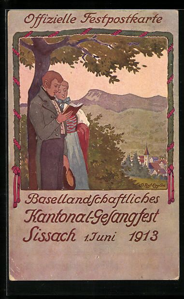 Ansichtskarten: Sissach, Basellandschaftliches Kantonal- – Gebraucht aus Berlin von bartko-reher