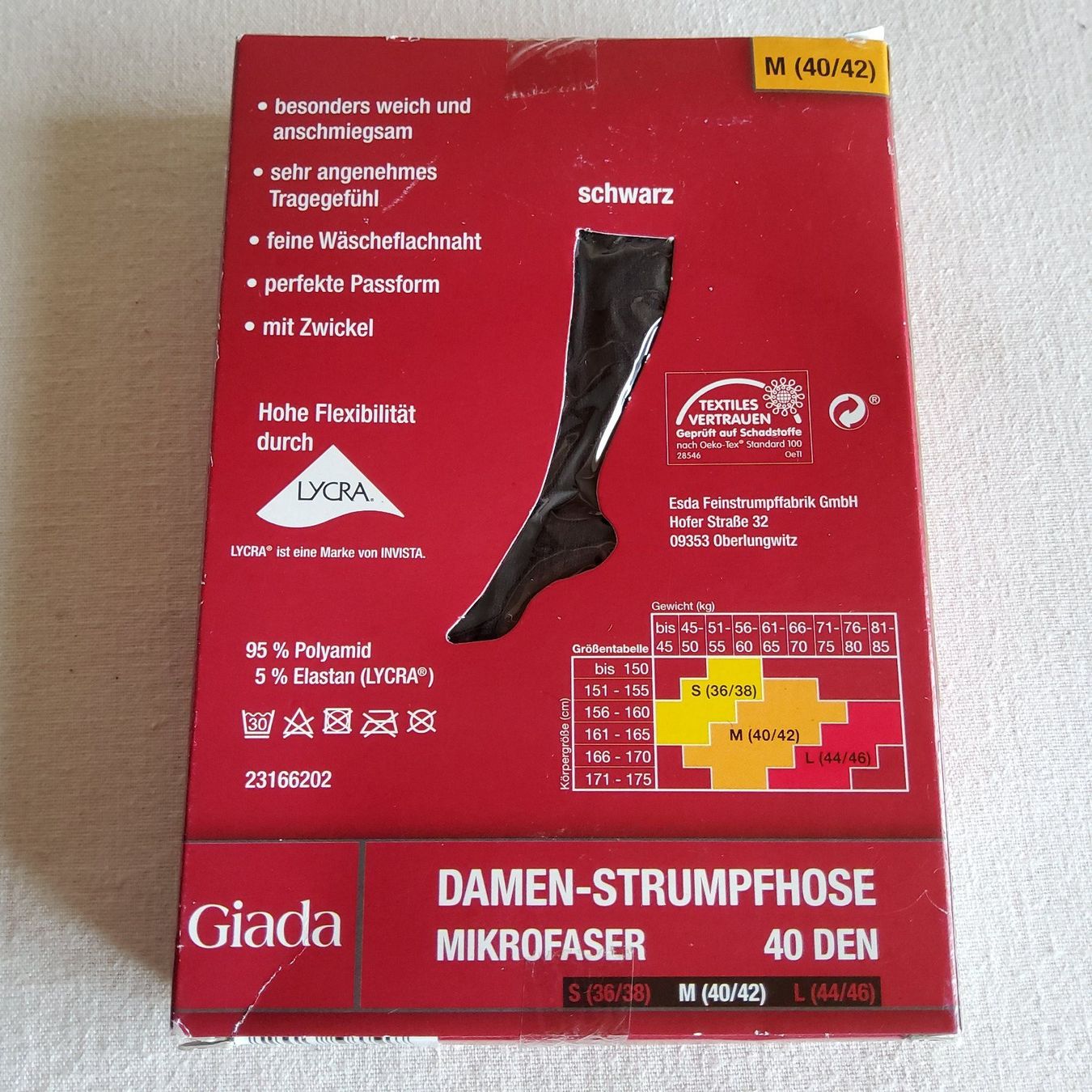 Calze & Collant: Damen - Strumpfhose Grösse 40 /42 - Giada – Nuovo e nell'imballaggio originale da Villnachern venduto da RicardoMary 1