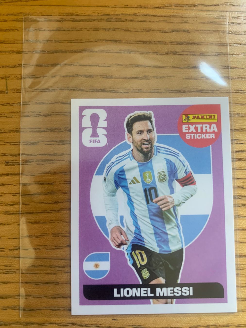 Panini Carte collezionabili: Panini Extra Sticker Lionel Messi pink – Usato da Zürich venduto da Kasza 1