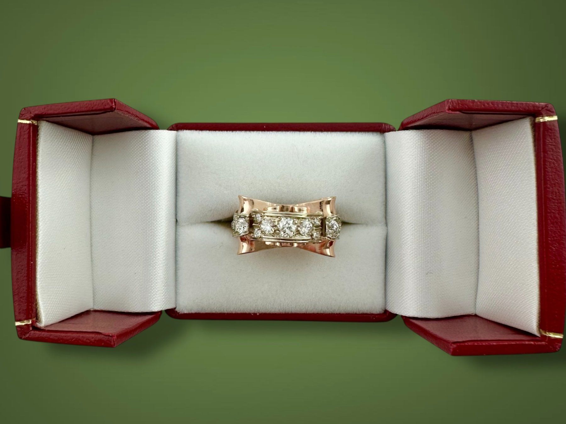 Ringe: Art Deco Diamant - Ring, Tschechoslowakei um 1935 – Gebraucht aus Zuzwil SG von artimmo 9