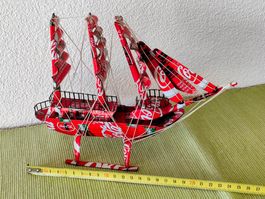 EXKLUSIVES Schiff  (2) aus Coca-Cola Dosen - dekorativ 14