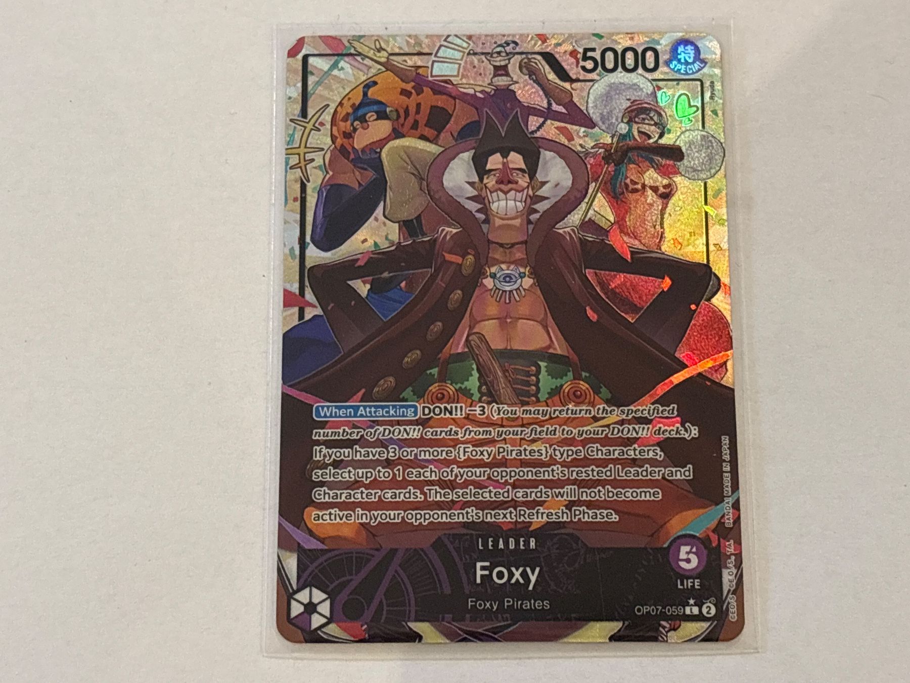 Bandai Carte collezionabili: One Piece TCG CARD OP07-059 Englisch – Nuovo (secondo la descrizione) da Schaffhausen venduto da Brickorama0815