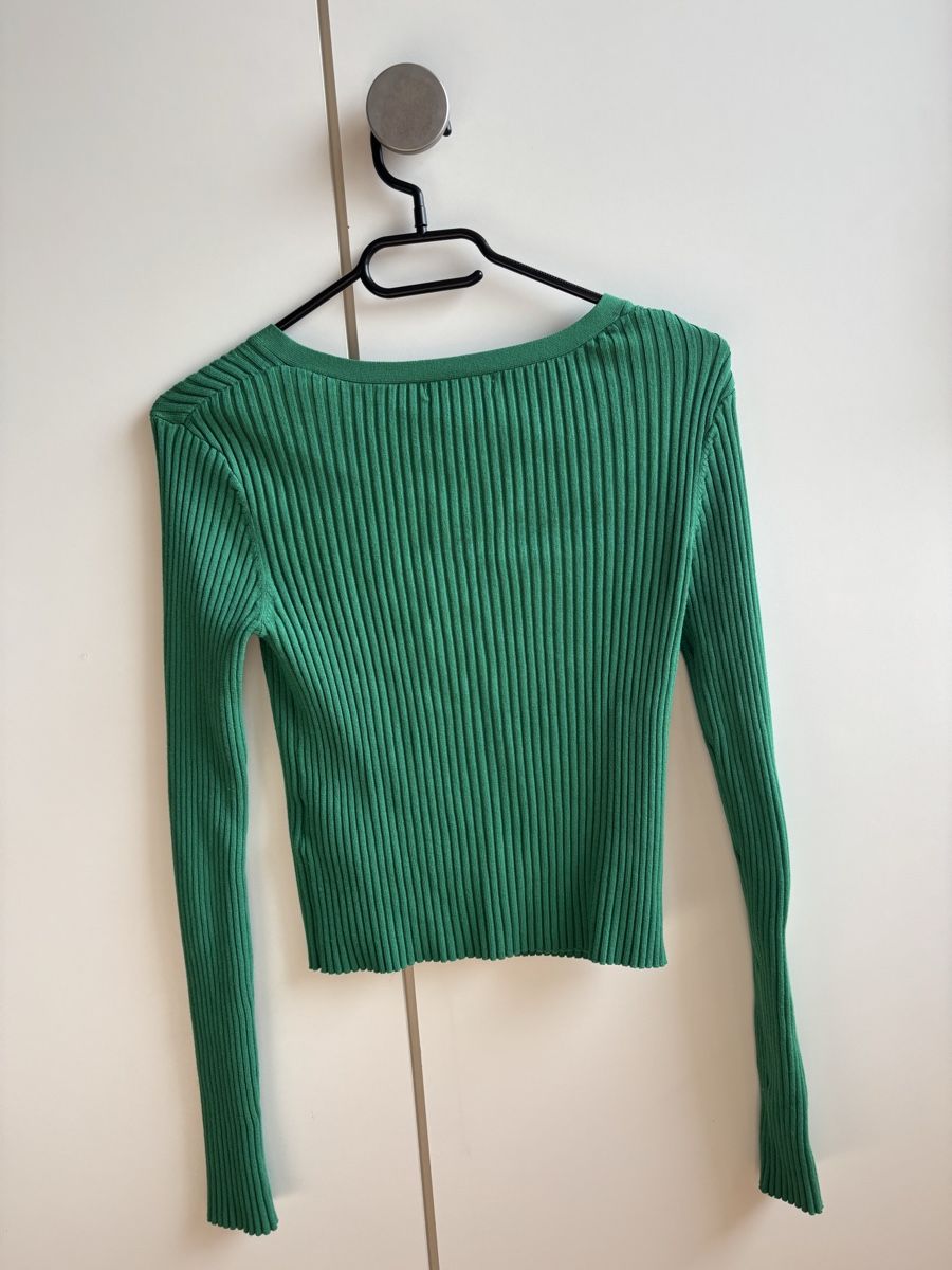 H&M Maglioni & Felpe: Dunkelgrüner Cardigan H&M – Usato da Zürich venduto da alessia.s 1