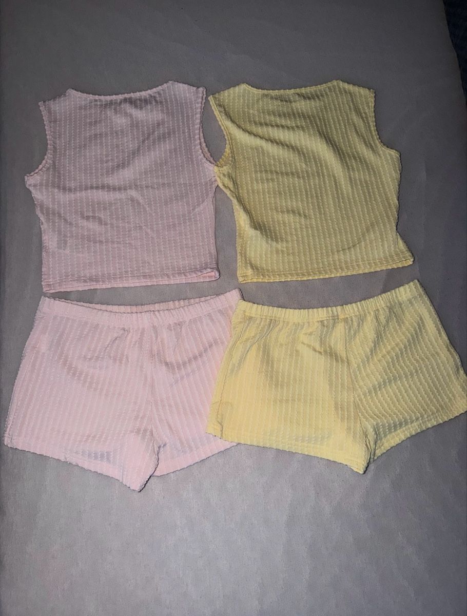 Shein Negligees & Pyjamas: 2-TEILIGES SET ROSA/GELB – Neu (gemäss Beschreibung) aus Oftringen von soraia.i 1