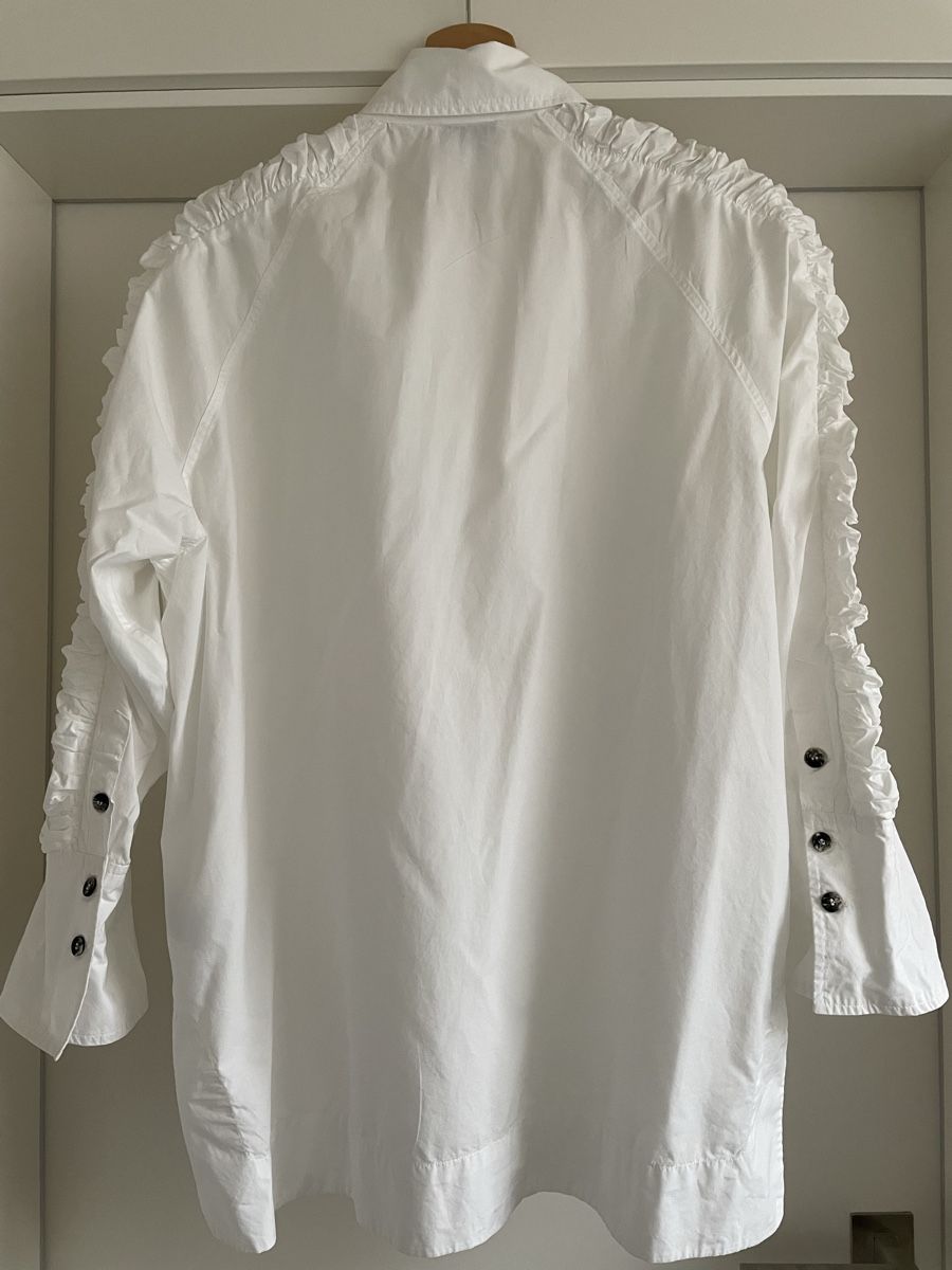 Ganni Camicette: Ganni Bluse, weiss – Usato da Widnau venduto da freipe 2