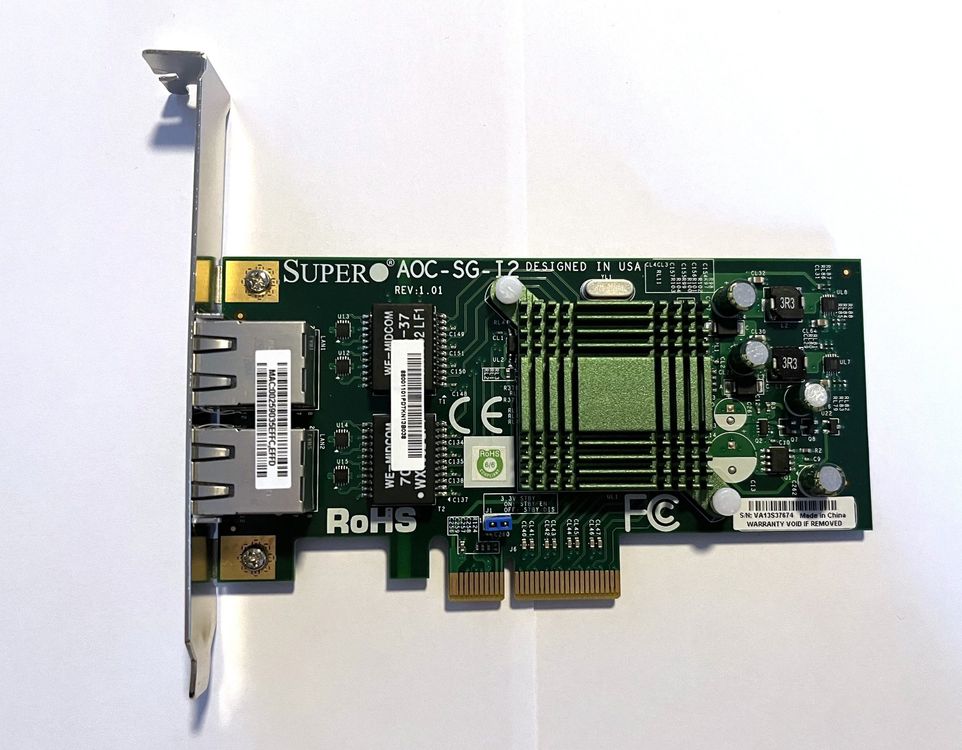 AOC-SGP-i4 SuperMicro PCIe 4-Port Gigabit Ethernet Adapter Card