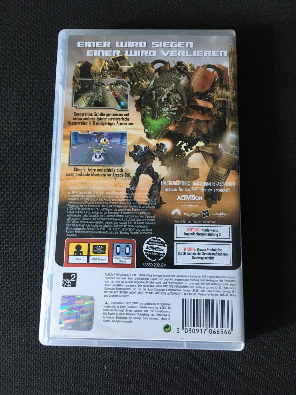 Sony Giochi: Transformers - Die Rache für PSP – Usato da St.Gallen venduto da sjosjo 1