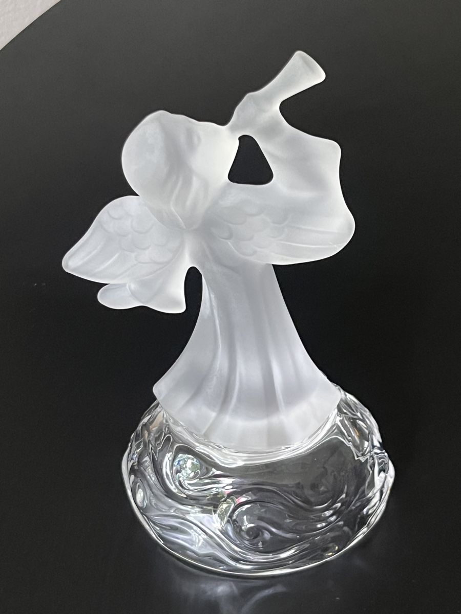 Statuette: Singende Engelsfigur aus Glas – Usato da Zürich venduto da Nowstalgia 3