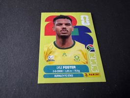 Panini Fifa Fussball WM 2026 Sticker Lyle Foster RSA 17