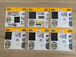 Carson 1:24 Sticker Convolut vintage, no Tamiya