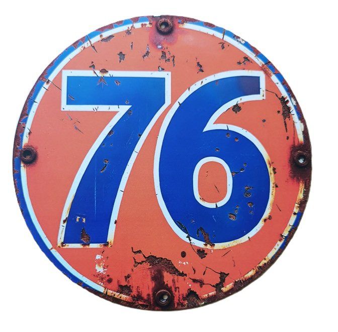 Schilder: Number 76 - Blechschild  (neu/OVP) – Neu und originalverpackt aus Wilen b. Wollerau von morethanmusic