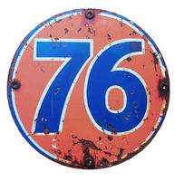 Number 76 - Blechschild  (neu/OVP)