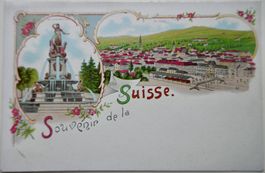 Postkarte Souvenir de la Suisse St. Galle 1900