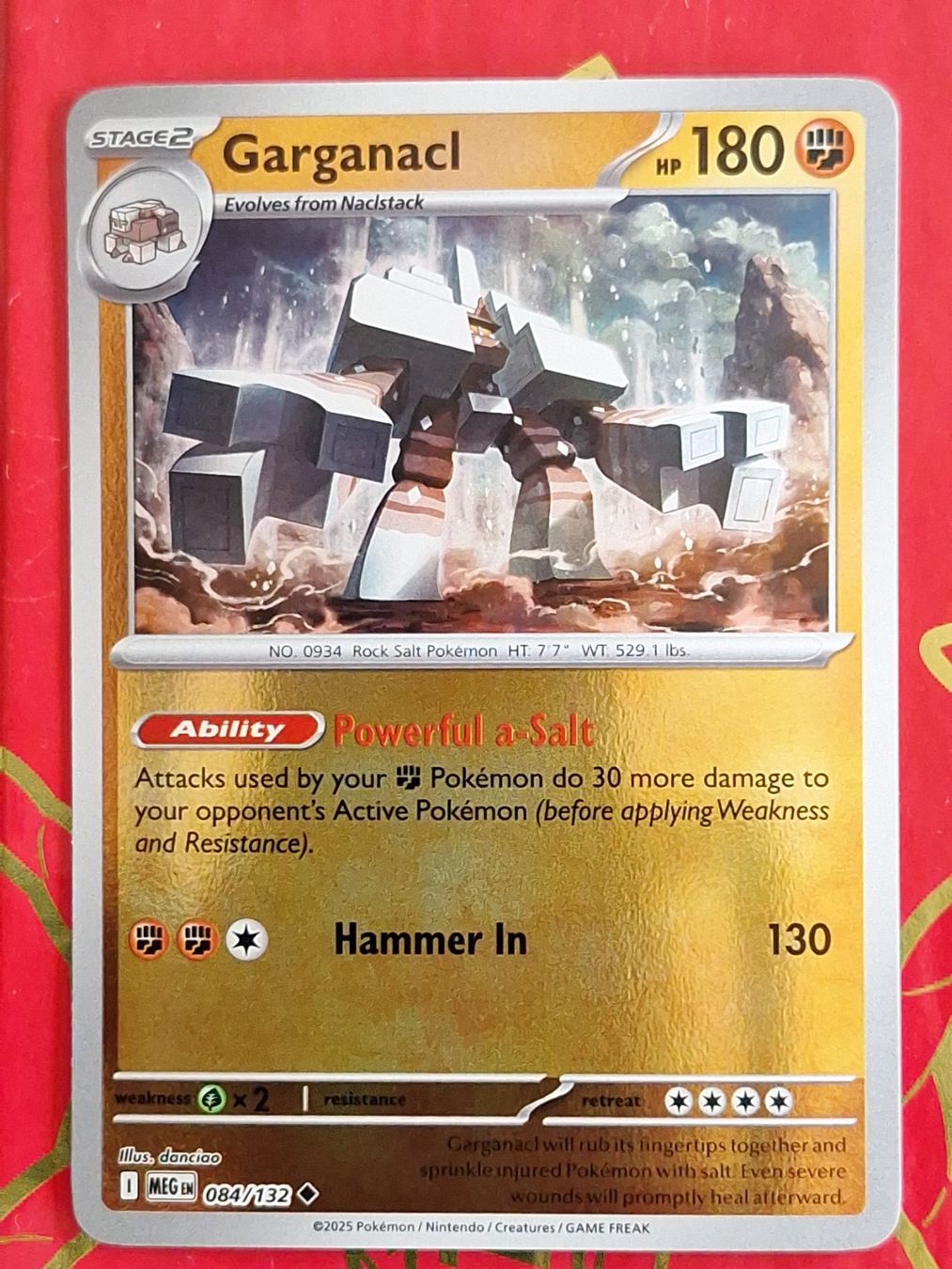 Pokémon Sammelbilder & Trading cards: Garganacl - Reverse Holo Pokemon Mega Evolution – Gebraucht aus Altstätten SG von GGsGameshop