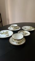 Porcelain Tea Set with Bird and Floral Design