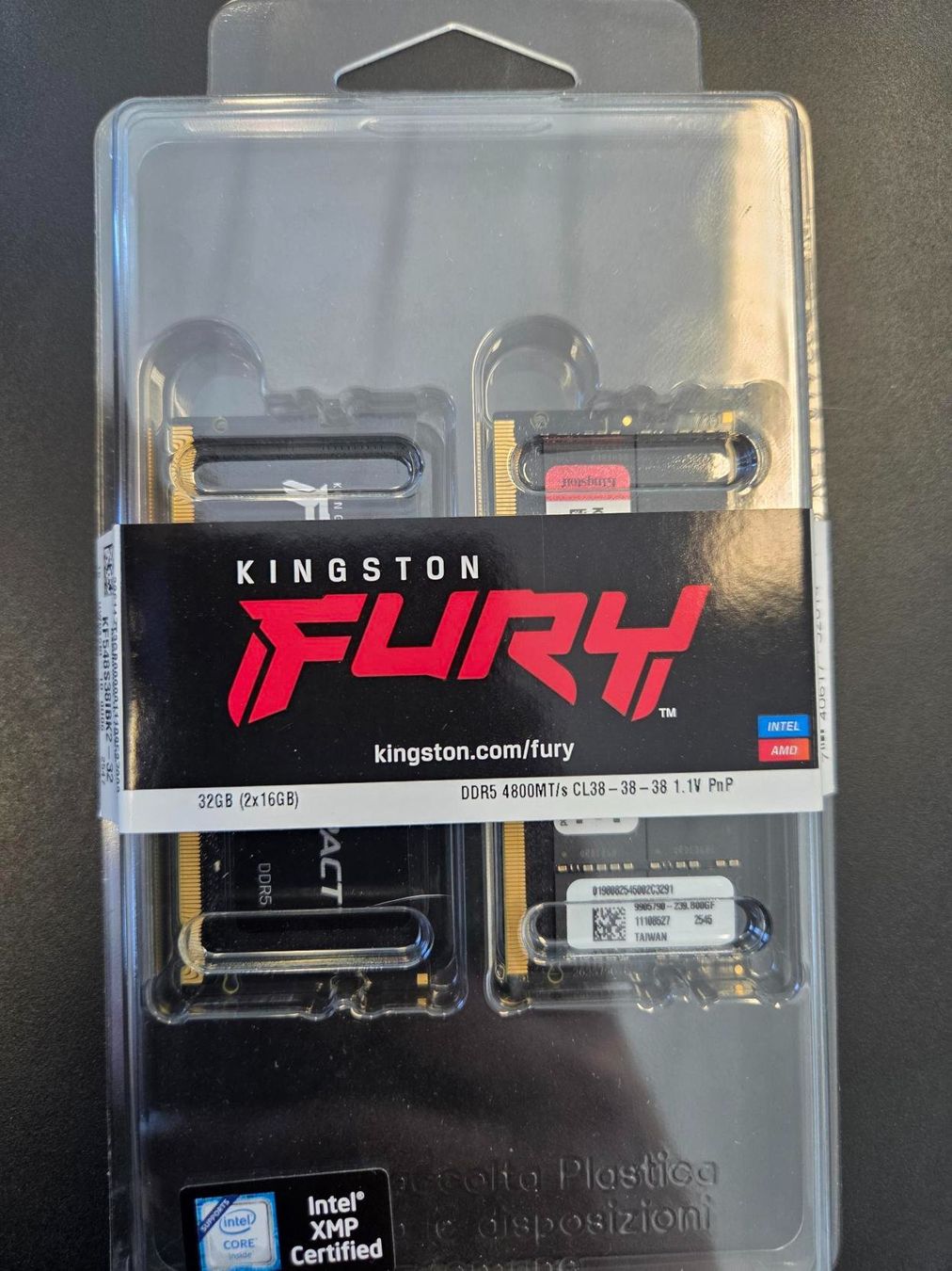 Kingston Memoria / RAM: FURY Impact DDR5 32GB 4800MT/s – Nuovo e nell'imballaggio originale da Gossau ZH venduto da OrderflowAG