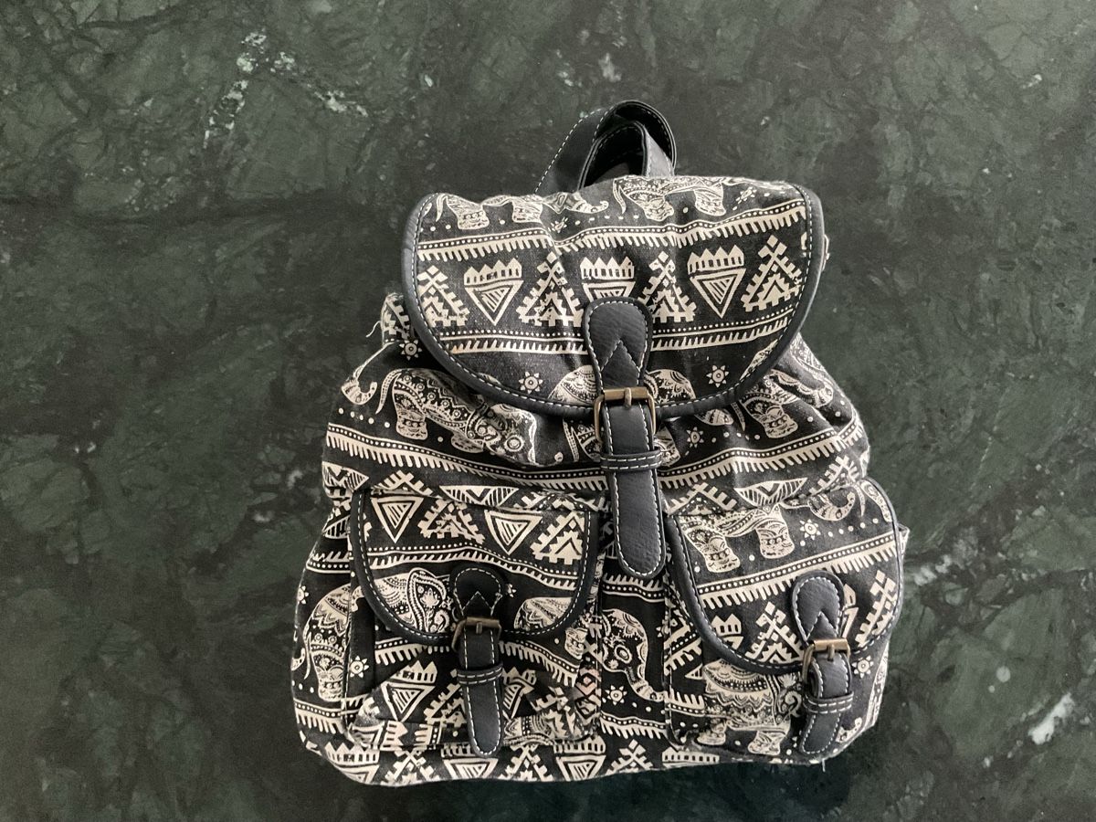 Borse & Zaini: Rucksack mit Elephanten Motiv – Usato da Perlen venduto da b.b10