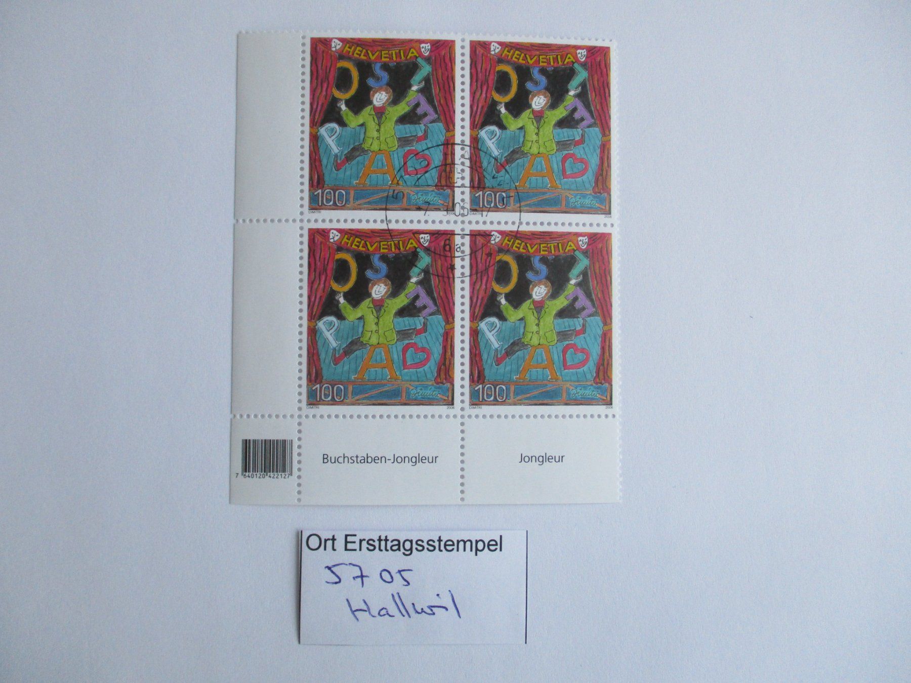Tutti i francobolli: Viererblock mit Ort Ersttagsstempel 5705 Hallwil – Usato da Langnau b. Reiden venduto da Aktuell88