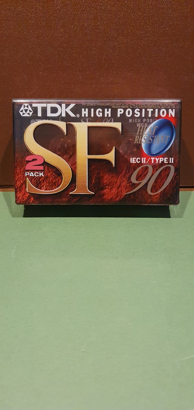 Kompaktkassetten: Pack de 2 Cassettes Audio TDK SF 90 (Type II)  – Neu und originalverpackt aus Sion von Timevintage