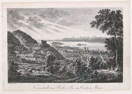 La Neuveville  Kupferstich von Lory 1824