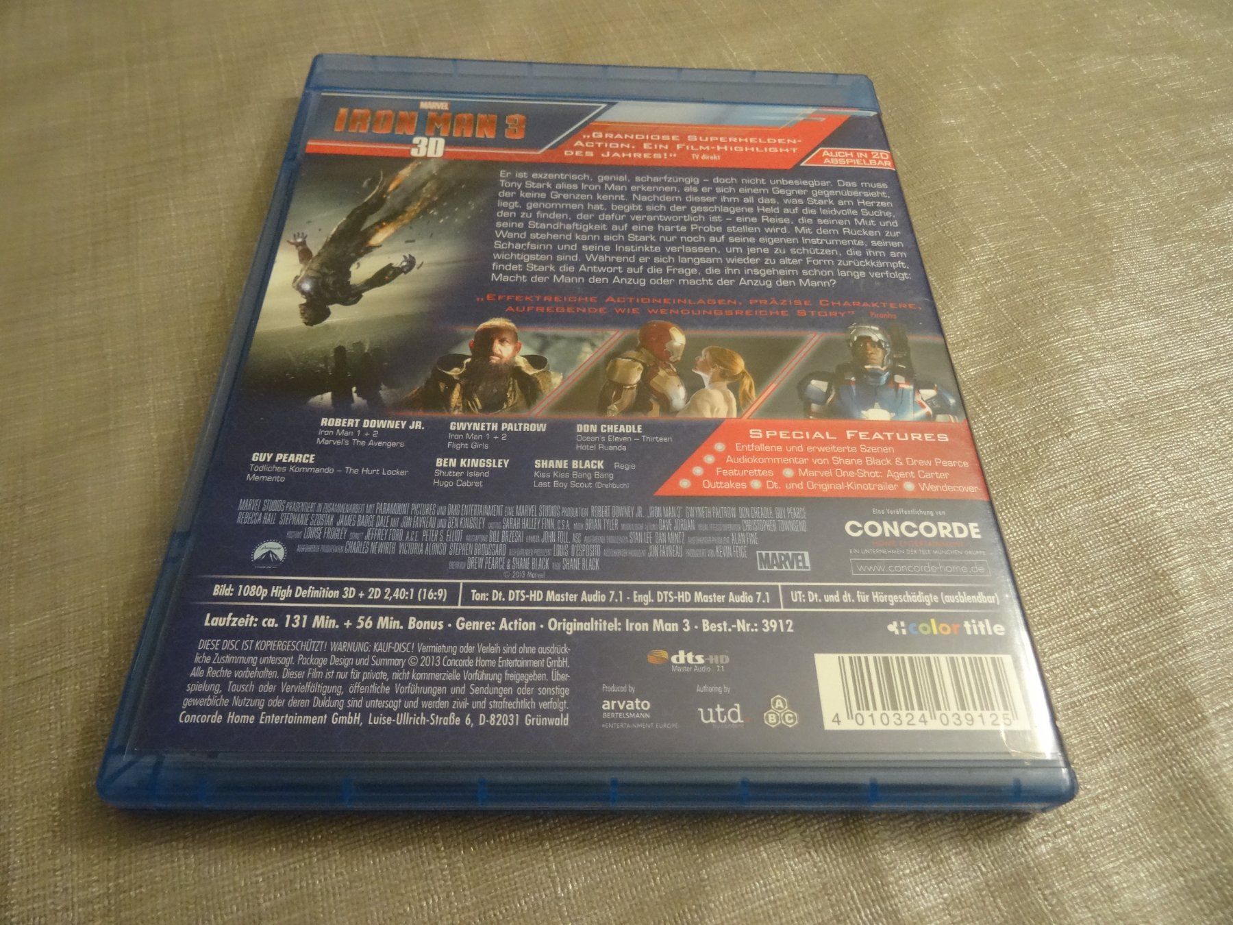 Tutti i DVDs: Iron Man 3 - 3D Blu-ray – Usato da Olten venduto da Disc-Verkauf 2