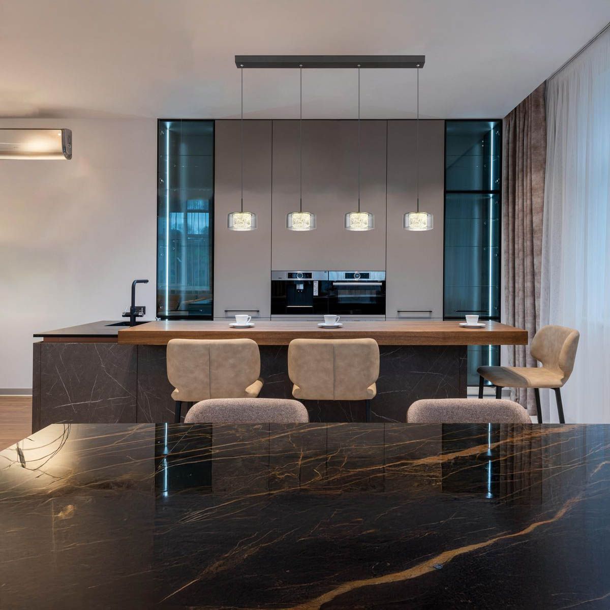 Lampadari & plafoniere: LED Pendelleuchte, Glas, 105 cm x 15 cm – Nuovo (secondo la descrizione) da Kreuzlingen venduto da Smart-Light 1