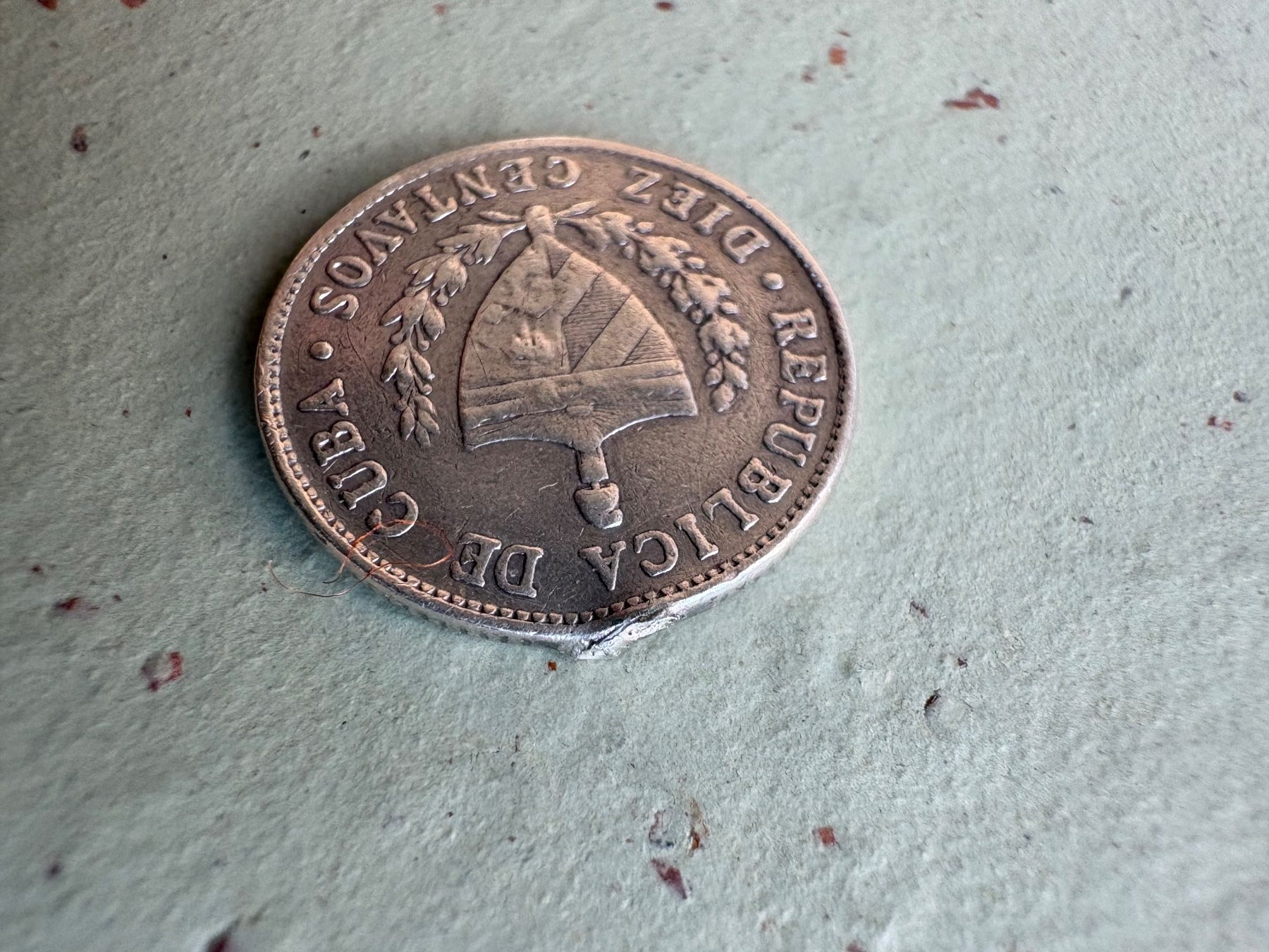 Tutti le monete: Cuba 10 centavos 1949 Silber – Difettoso da Zürich venduto da mysilvercoin 3