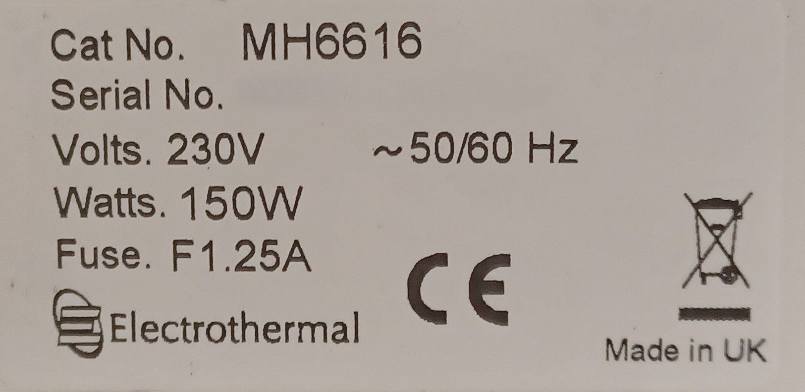Accessori da laboratorio: Electrothermal MH6616 Slide Dryer – Usato da Niederdorf venduto da LeptonAG_Labor 2