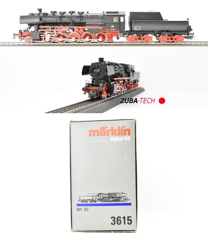 Märklin 3615 Dampflok BR 50 DB H0 WS Digital mit OVP (Gebraucht) in für ...