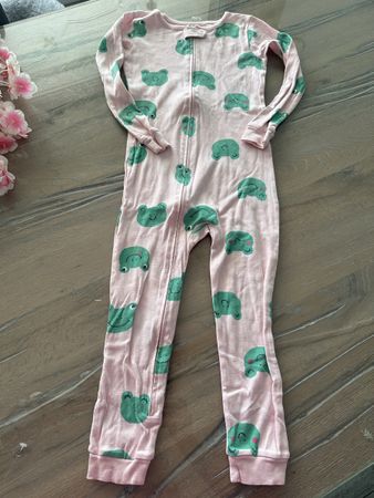 Carter’s Mädchen Pyjama rosa mit Frosch Grösse 5T 🐸🐸💕